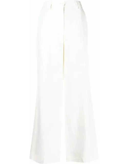 White Raisa high-waisted tailored trouser