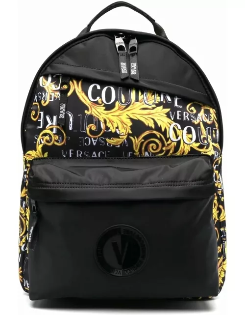 Versace Jeans Couture Range Print Logo Couture Sketch 3 Nylon Backpack