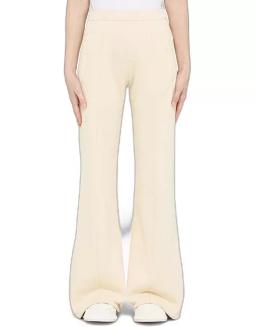 Alabaster cotton flared trouser