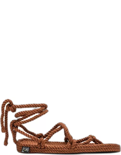 Brown rope Romano low sandal