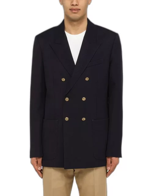 Dark blue double-breasted jacket