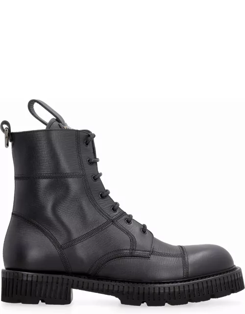 Dolce & Gabbana Leather Combat Boot