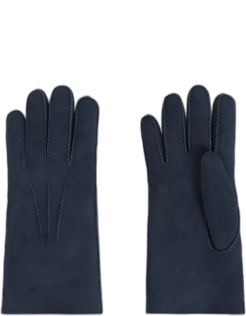 Men's Guanto Shearling-Lined Suede Glove