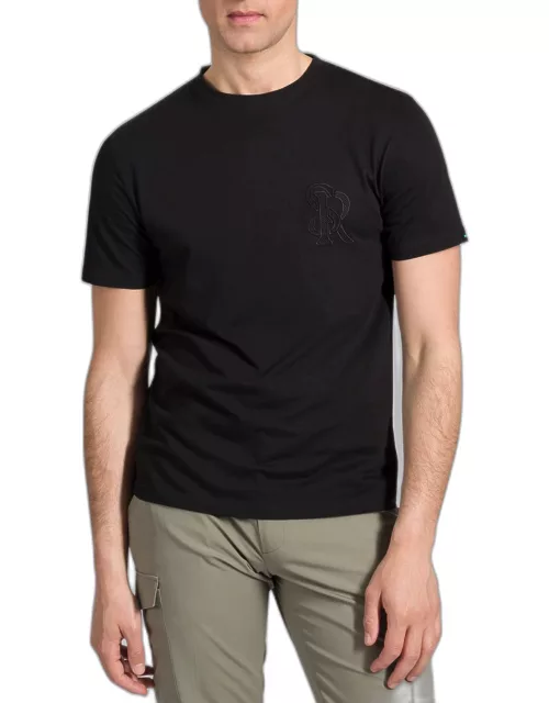 Men's Embroidered SR-Logo T-Shirt