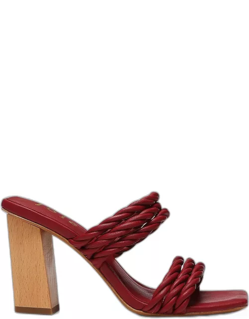 Giulianna Braided Leather Slide Sandal