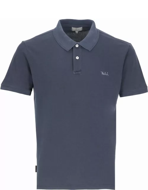 Woolrich Two Buttons Polo Shirt With Logo