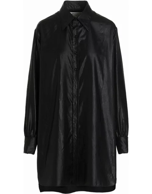 Maison Margiela Shirt In Black Silk