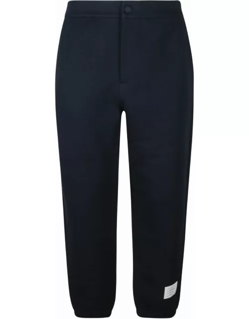 Thom Browne Logo Patched Straight Leg Track Pant