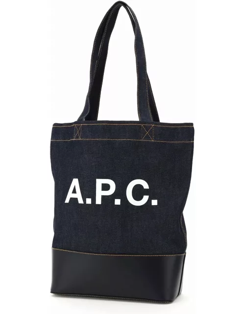A.P.C. Axel Denim Tote Bag