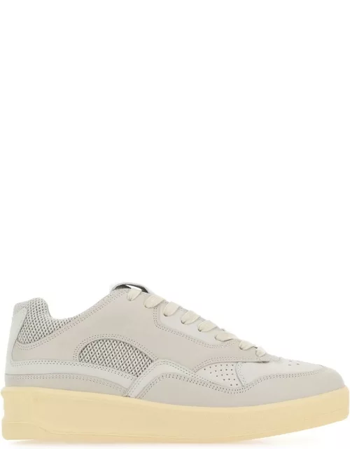 Jil Sander Grey Canvas And Rubber Sneaker