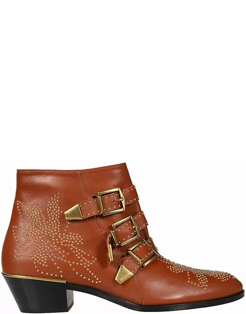 Chloé Leather Cowboy Punk Boot