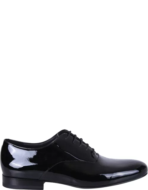 Valentino Garavani Black Oxford Lace-up Shoe