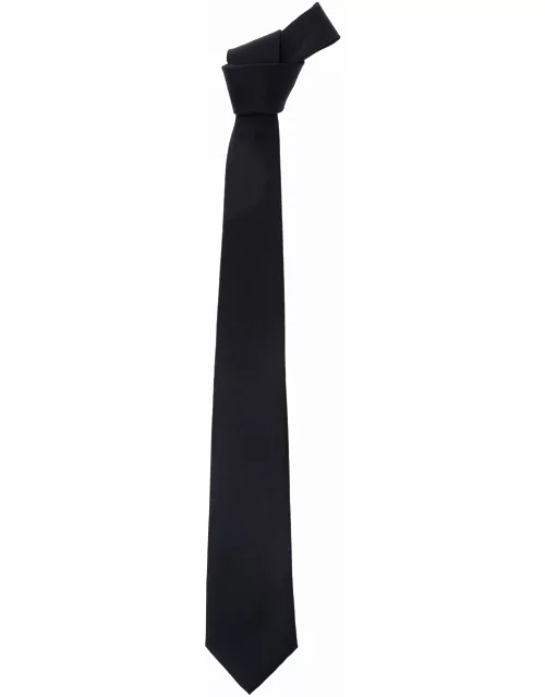 Tagliatore Black Classic-style Tie In Polyester Man