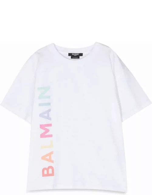Balmain Multicolor Vertical Logo Mc T-shirt