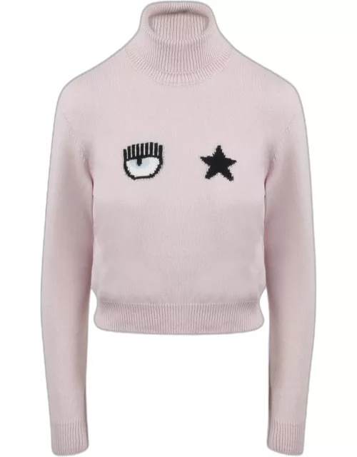 Chiara Ferragni Eyestar Crop Sweater