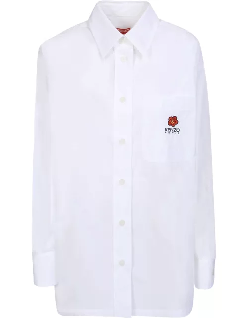 Kenzo White Boke Flower Crest Shirt