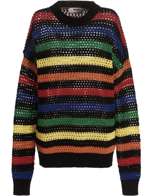 MSGM Multicolor Striped Sweater