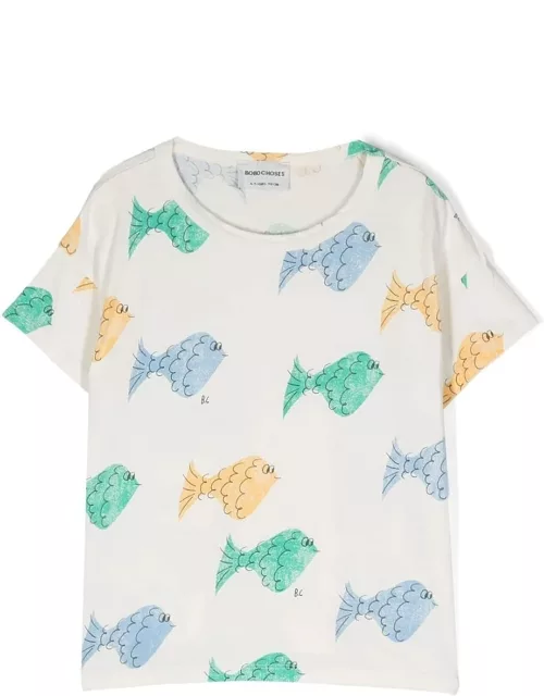Bobo Choses Multicolor Fish All Over T-shirt