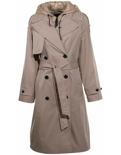 Mackage Trench Coat With Hood And Detachable Padding