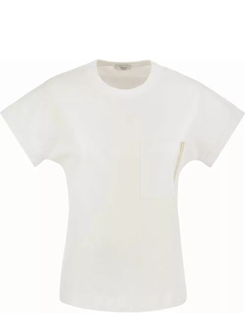Peserico Crew-neck T-shirt With Pocket