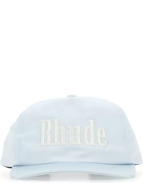 Rhude Pastel Light-blue Satin Baseball Cap