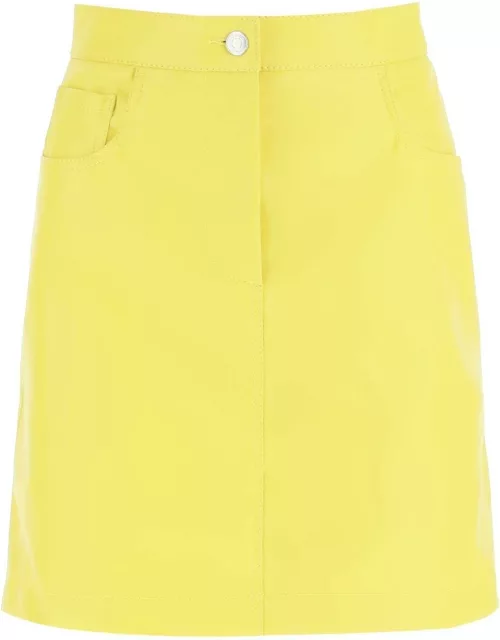 MSGM Faux-nappa Mini Skirt