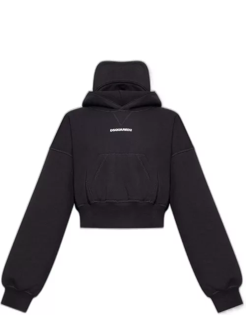 Dsquared2 Cropped Hoodie With Baseball Cap