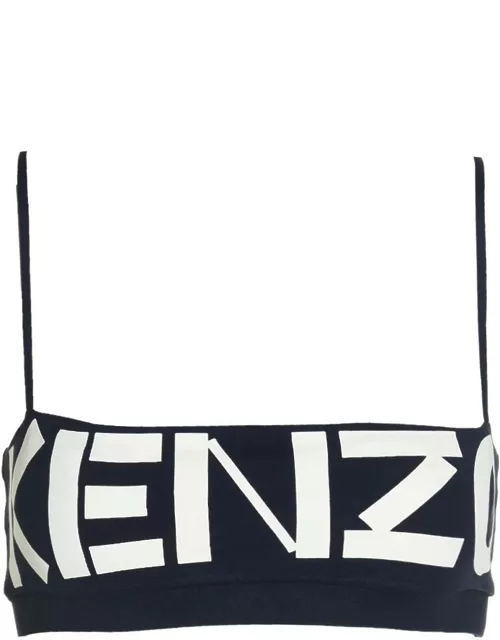 Kenzo Logo Print Cropped Top