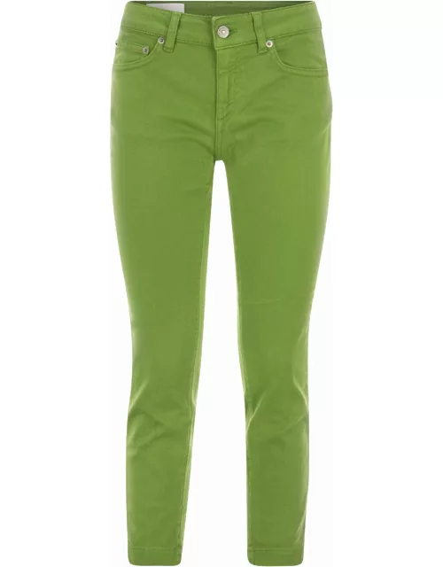 Dondup Rose Cropped Stretch Cotton Trouser