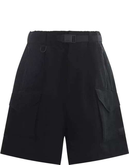 Y-3 Cargo Shorts With Fixed Belt