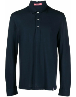 Drumohr Blue Cotton Polo Shirt