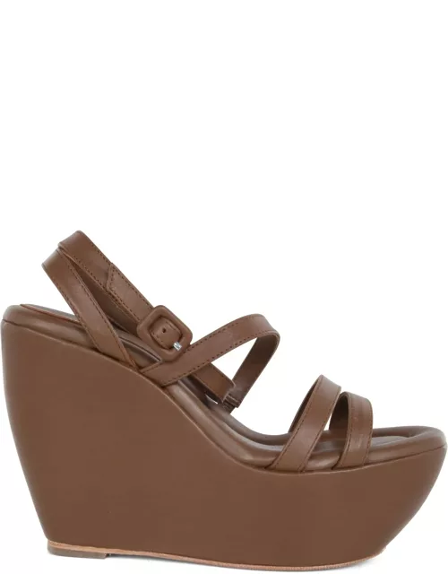 Paloma Barceló Iraide Wedge Sandals With Ankle Band
