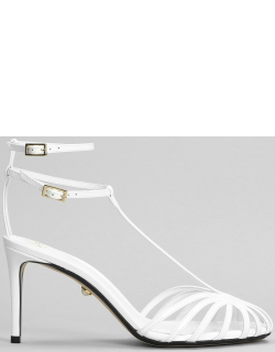 Alevì Anna 80 Sandals In White Patent Leather