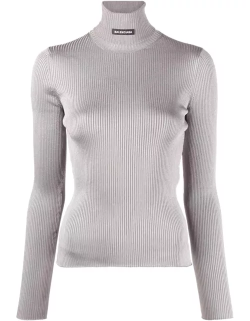 Balenciaga Ribbed Turtleneck Sweater