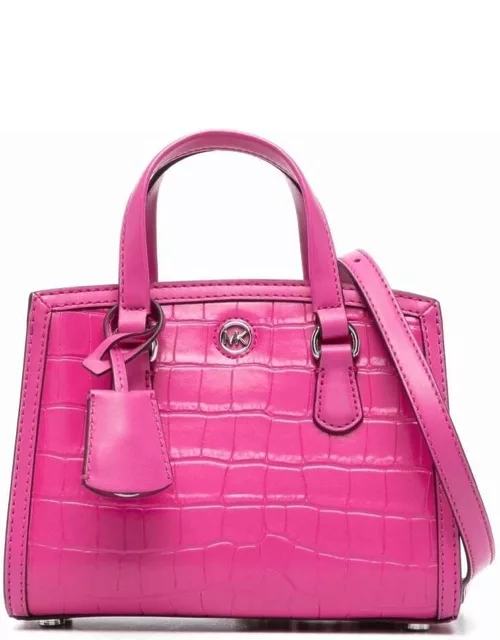 MICHAEL Michael Kors Mini Fuchsia Pink Chantal Tote Bag Coroco Effect In Cow Leather Woman
