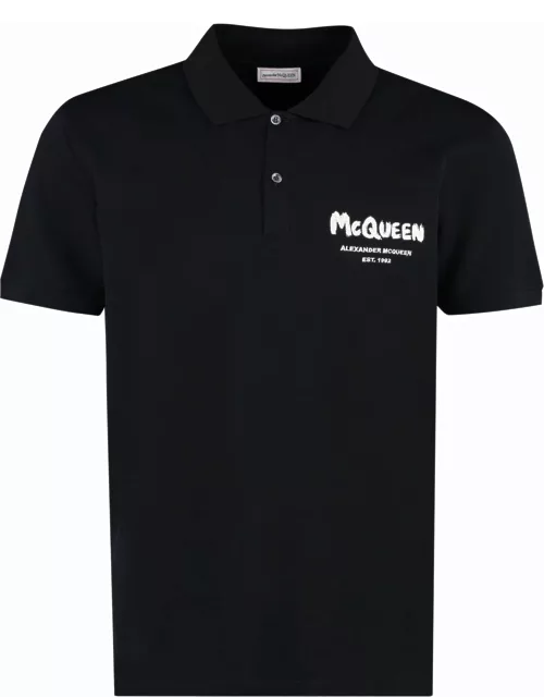 Alexander McQueen Logo Print Polo Shirt