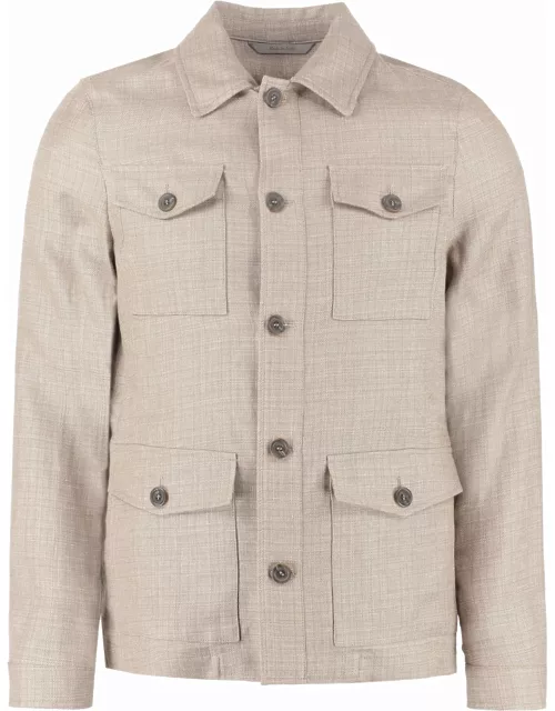 Canali Wool Blend Single-breast Jacket