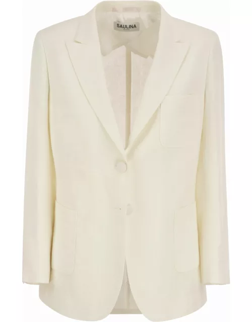 Saulina Adelaide - Linen Two-button Jacket
