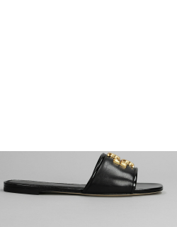 Tory Burch Flats In Black Leather