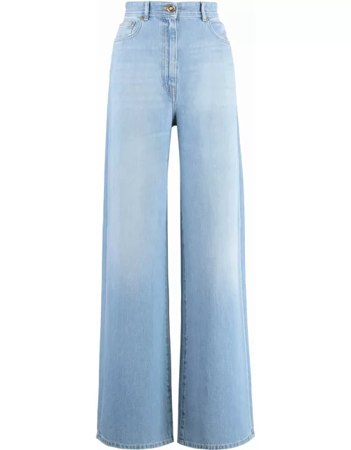 Versace High-waist Wide-leg Jean