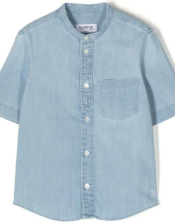 Dondup Light Blue Denim Short-sleeved Shirt