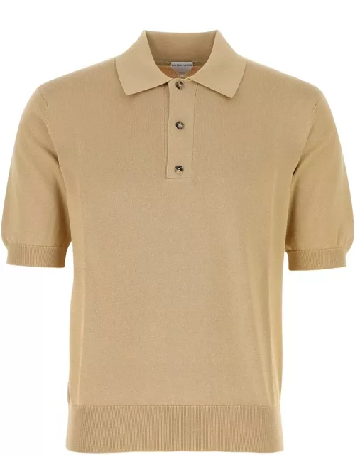Bottega Veneta Beige Cotton Polo Shirt