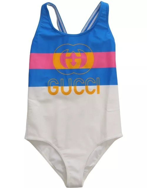 Gucci Logo Printed Sleeveless Swimsuit