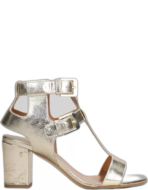 Laurence Dacade Helie Sandals In Platinum Leather