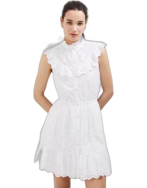 Appelona Broderie Anglaise Frill Mini Dres