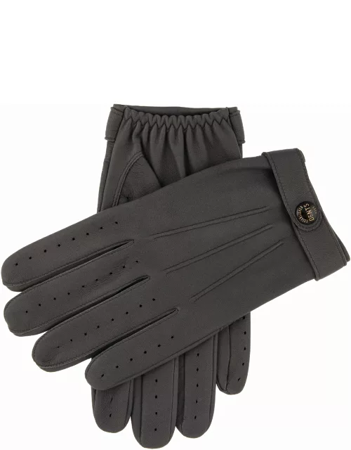 Dents Men's Leather Driving Gloves In Grey