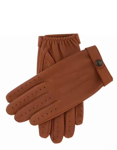 Dents Men's Leather Driving Gloves In Highway Tan