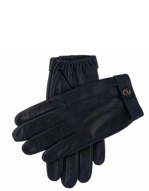 Dents Men's Leather Driving Gloves In Oxford Blue