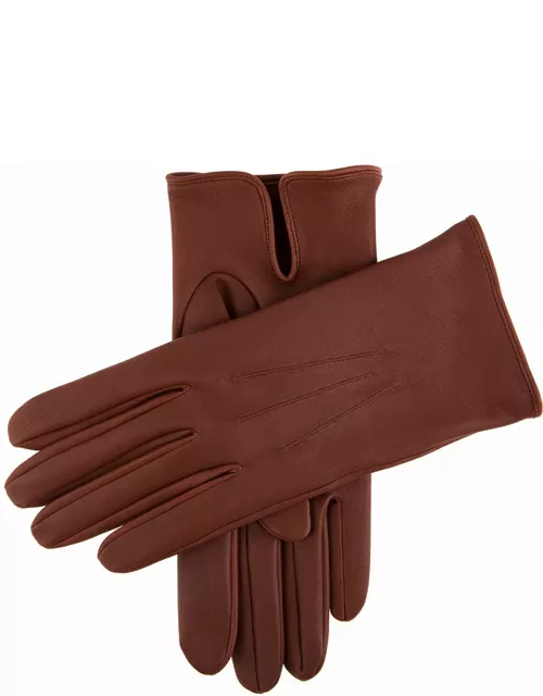 Dents Men's Unlined Leather Gloves In English Tan