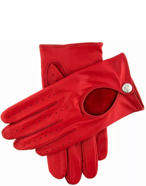 Dents Men's Leather Driving Gloves In Firebal
